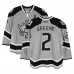 Matt Greene Los Angeles Kings Fanatics Authentic Player-Issued #2 Gray Reebok Jersey vs. Anaheim Ducks on January 25, 2014 - NHL Stadium Series