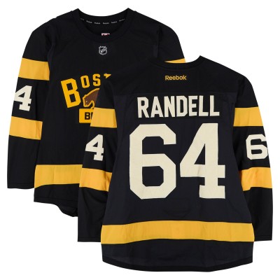 Tyler Randell Boston Bruins Fanatics Authentic Player-Issued #64 Black Reebok Jersey vs. Montreal Canadiens on January 1, 2016 - NHL Winter Classic