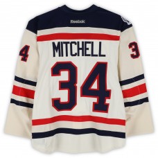 John Mitchell New York Rangers Fanatics Authentic Practice-Used #34 White Reebok Jersey vs. Philadelphia Flyers on January 2, 2012 - NHL Winter Classic - Worn During Warm-Ups