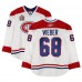 Yannick Weber Montreal Canadiens Fanatics Authentic Practice-Used #68 White Reebok Jersey vs. Calgary Flames on February 20, 2011 - NHL Heritage Classic - Worn During Warm-Ups