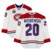 James Wisniewski Montreal Canadiens Fanatics Authentic Practice-Used #20 White Reebok Jersey vs. Calgary Flames on February 20, 2011 - NHL Heritage Classic - Worn During Warm-Ups