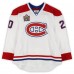 James Wisniewski Montreal Canadiens Fanatics Authentic Practice-Used #20 White Reebok Jersey vs. Calgary Flames on February 20, 2011 - NHL Heritage Classic - Worn During Warm-Ups