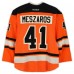 Andrej Meszaros Philadelphia Flyers Fanatics Authentic Practice-Used #41 Orange Reebok Jersey vs. New York Rangers on January 2, 2012 - NHL Winter Classic - Worn During Warm-Ups