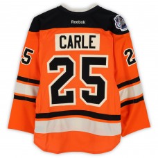 Matt Carle Philadelphia Flyers Fanatics Authentic Practice-Used #25 Orange Reebok Jersey vs. New York Rangers on January 2, 2012 - NHL Winter Classic - Worn During Warm-Ups