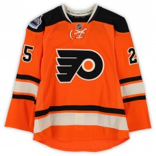 Matt Carle Philadelphia Flyers Fanatics Authentic Practice-Used #25 Orange Reebok Jersey vs. New York Rangers on January 2, 2012 - NHL Winter Classic - Worn During Warm-Ups