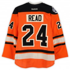 Matt Read Philadelphia Flyers Fanatics Authentic Practice-Used #24 Orange Reebok Jersey vs. New York Rangers on January 2, 2012 - NHL Winter Classic - Worn During Warm-Ups