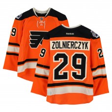 Harry Zolnierczyk Philadelphia Flyers Fanatics Authentic Practice-Used #29 Orange Reebok Jersey vs. New York Rangers on January 2, 2012 - NHL Winter Classic - Worn During Warm-Ups