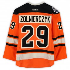 Harry Zolnierczyk Philadelphia Flyers Fanatics Authentic Practice-Used #29 Orange Reebok Jersey vs. New York Rangers on January 2, 2012 - NHL Winter Classic - Worn During Warm-Ups