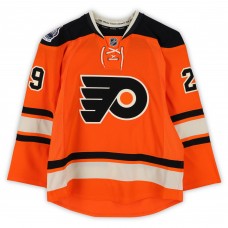 Harry Zolnierczyk Philadelphia Flyers Fanatics Authentic Practice-Used #29 Orange Reebok Jersey vs. New York Rangers on January 2, 2012 - NHL Winter Classic - Worn During Warm-Ups