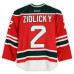 Тренировочный джерси Marek Zidlicky New Devils Fanatics Authentic Red vs. New York Rangers on January 26, 2014