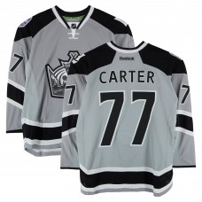 Jeff Carter Los Angeles Kings Fanatics Authentic Practice-Used #77 Silver Reebok Jersey vs. Anaheim Ducks on January 25, 2014 - NHL Stadium Series - Worn During Warm-Ups