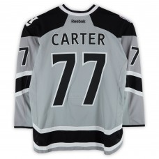 Jeff Carter Los Angeles Kings Fanatics Authentic Practice-Used #77 Silver Reebok Jersey vs. Anaheim Ducks on January 25, 2014 - NHL Stadium Series - Worn During Warm-Ups