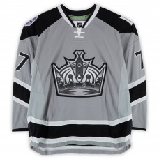 Jeff Carter Los Angeles Kings Fanatics Authentic Practice-Used #77 Silver Reebok Jersey vs. Anaheim Ducks on January 25, 2014 - NHL Stadium Series - Worn During Warm-Ups