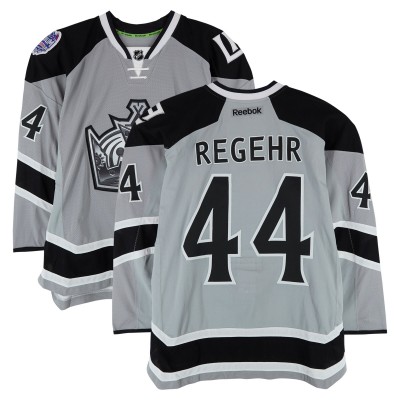 Robyn Regehr Los Angeles Kings Fanatics Authentic Practice-Used #44 Silver Reebok Jersey vs. Anaheim Ducks on January 25, 2014 - NHL Stadium Series - Worn During Warm-Ups