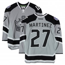 Alec Martinez Los Angeles Kings Fanatics Authentic Practice-Used #27 Silver Reebok Jersey vs. Anaheim Ducks on January 25, 2014 - NHL Stadium Series - Worn During Warm-Ups