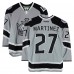 Alec Martinez Los Angeles Kings Fanatics Authentic Practice-Used #27 Silver Reebok Jersey vs. Anaheim Ducks on January 25, 2014 - NHL Stadium Series - Worn During Warm-Ups