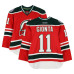 Тренировочный джерси Stephen Gionta New Devils Fanatics Authentic Red vs. New York Rangers on January 26, 2014