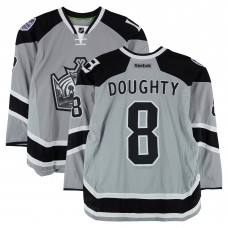 Drew Doughty Los Angeles Kings Fanatics Authentic Practice-Used #8 Silver Reebok Jersey vs. Anaheim Ducks on January 25, 2014 - NHL Stadium Series - Worn During Warm-Ups