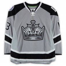 Kyle Clifford Los Angeles Kings Fanatics Authentic Practice-Used #13 Silver Reebok Jersey vs. Anaheim Ducks on January 25, 2014 - NHL Stadium Series - Worn During Warm-Ups