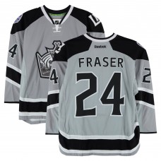 Colin Fraser Los Angeles Kings Fanatics Authentic Practice-Used #24 Silver Reebok Jersey vs. Anaheim Ducks on January 25, 2014 - NHL Stadium Series - Worn During Warm-Ups