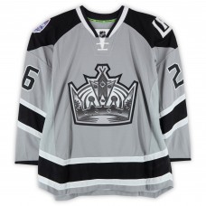 Slava Voynov Los Angeles Kings Fanatics Authentic Practice-Used #26 Silver Reebok Jersey vs. Anaheim Ducks on January 25, 2014 - NHL Stadium Series - Worn During Warm-Ups
