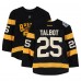 Maxime Talbot Boston Bruins Fanatics Authentic Practice-Used #25 Black Reebok Jersey vs. Montreal Canadiens on January 1, 2016 - NHL Winter Classic - Worn During Warm-Ups
