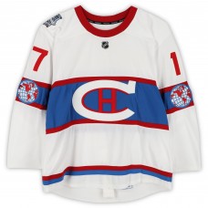 Torrey Mitchell Montreal Canadiens Fanatics Authentic Practice-Used #17 White Reebok Jersey vs. Boston Bruins on January 1, 2016 - NHL Winter Classic - Worn During Warm-Ups