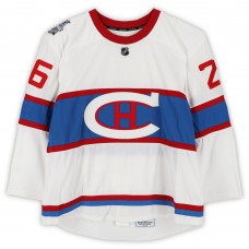 Jeff Petry Montreal Canadiens Fanatics Authentic Practice-Used #26 White Reebok Jersey vs. Boston Bruins on January 1, 2016 - NHL Winter Classic - Worn During Warm-Ups