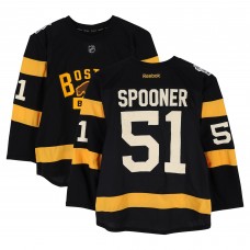 Ryan Spooner Boston Bruins Fanatics Authentic Practice-Used #51 Black Reebok Jersey vs. Montreal Canadiens on January 1, 2016 - NHL Winter Classic - Worn During Warm-Ups
