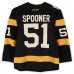 Ryan Spooner Boston Bruins Fanatics Authentic Practice-Used #51 Black Reebok Jersey vs. Montreal Canadiens on January 1, 2016 - NHL Winter Classic - Worn During Warm-Ups