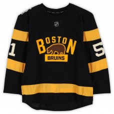 Ryan Spooner Boston Bruins Fanatics Authentic Practice-Used #51 Black Reebok Jersey vs. Montreal Canadiens on January 1, 2016 - NHL Winter Classic - Worn During Warm-Ups