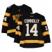 Brett Connolly Boston Bruins Fanatics Authentic Practice-Used #14 Black Reebok Jersey vs. Montreal Canadiens on January 1, 2016 - NHL Winter Classic - Worn During Warm-Ups