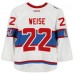 Dale Weise Montreal Canadiens Fanatics Authentic Practice-Used #22 White Reebok Jersey vs. Boston Bruins on January 1, 2016 - NHL Winter Classic - Worn During Warm-Ups