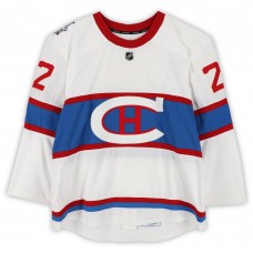 Dale Weise Montreal Canadiens Fanatics Authentic Practice-Used #22 White Reebok Jersey vs. Boston Bruins on January 1, 2016 - NHL Winter Classic - Worn During Warm-Ups