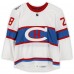 Nathan Beaulieu Montreal Canadiens Fanatics Authentic Practice-Used #28 White Reebok Jersey vs. Boston Bruins on January 1, 2016 - NHL Winter Classic - Worn During Warm-Ups
