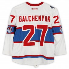 Alex Galchenyuk Montreal Canadiens Fanatics Authentic Practice-Used #27 White Reebok Jersey vs. Boston Bruins on January 1, 2016 - NHL Winter Classic - Worn During Warm-Ups