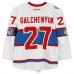 Alex Galchenyuk Montreal Canadiens Fanatics Authentic Practice-Used #27 White Reebok Jersey vs. Boston Bruins on January 1, 2016 - NHL Winter Classic - Worn During Warm-Ups