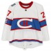 Alex Galchenyuk Montreal Canadiens Fanatics Authentic Practice-Used #27 White Reebok Jersey vs. Boston Bruins on January 1, 2016 - NHL Winter Classic - Worn During Warm-Ups