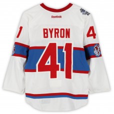Paul Byron Montreal Canadiens Fanatics Authentic Practice-Used #41 White Reebok Jersey vs. Boston Bruins on January 1, 2016 - NHL Winter Classic - Worn During Warm-Ups