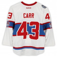 Daniel Carr Montreal Canadiens Fanatics Authentic Practice-Used #43 White Reebok Jersey vs. Boston Bruins on January 1, 2016 - NHL Winter Classic - Worn During Warm-Ups
