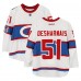 David Desharnais Montreal Canadiens Fanatics Authentic Practice-Used #51 White Reebok Jersey vs. Boston Bruins on January 1, 2016 - NHL Winter Classic - Worn During Warm-Ups