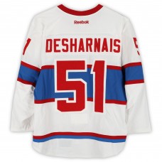 David Desharnais Montreal Canadiens Fanatics Authentic Practice-Used #51 White Reebok Jersey vs. Boston Bruins on January 1, 2016 - NHL Winter Classic - Worn During Warm-Ups