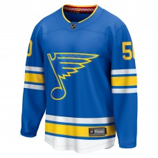 Джерси St. Louis Blues Jordan Binnington Fanatics Blue Home Breakaway