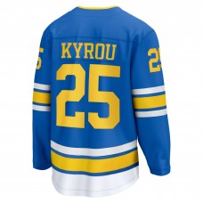 Джерси St. Louis Blues Jordan Kyrou Fanatics Blue Home Breakaway