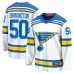 Джерси St. Louis Blues Jordan Binnington Fanatics White Away Breakaway