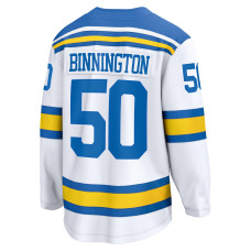 Джерси St. Louis Blues Jordan Binnington Fanatics White Away Breakaway