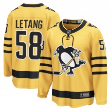 Джерси Pittsburgh Penguins Kris Letang Fanatics Gold Alternate Breakaway
