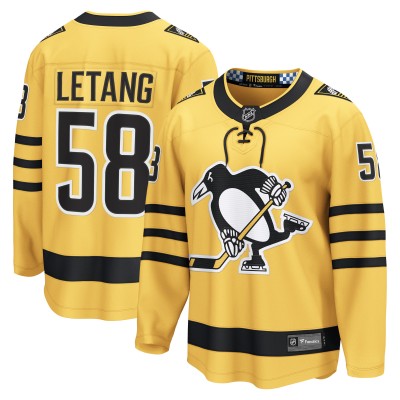 Джерси Pittsburgh Penguins Kris Letang Fanatics Gold Alternate Breakaway