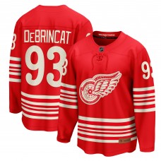 Джерси Detroit Red Wings Alex DeBrincat Fanatics Red Centennial Breakaway