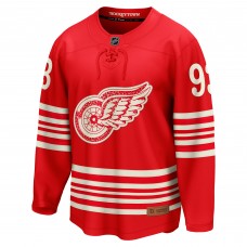 Джерси Detroit Red Wings Alex DeBrincat Fanatics Red Centennial Breakaway